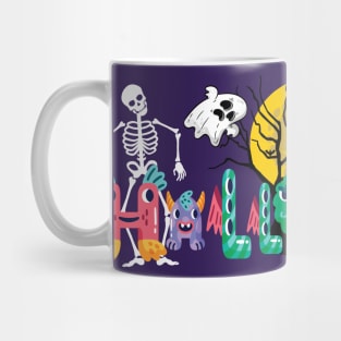 Halloween Monster Alphabet Mug